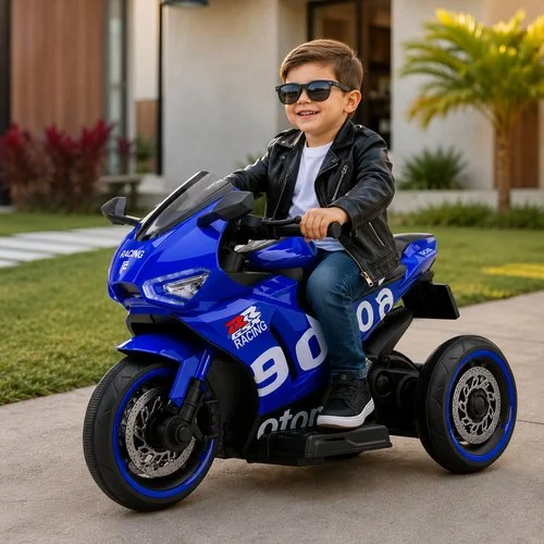 Moto Elétrica Infantil GP Rider 6V – Azul