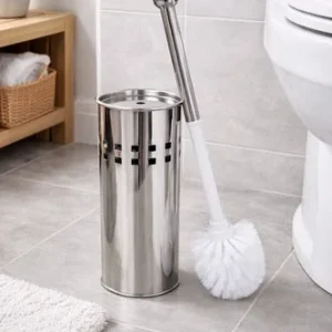 Kit Escova Sanitária com Suporte – Inox