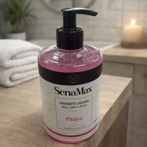 Sabonete liquido para mãos, corpo e rosto Pitaya 500ml – Rosa