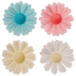 150 FLORES OBREIA MARGARITA CORES ASSORTED 4,5 CM