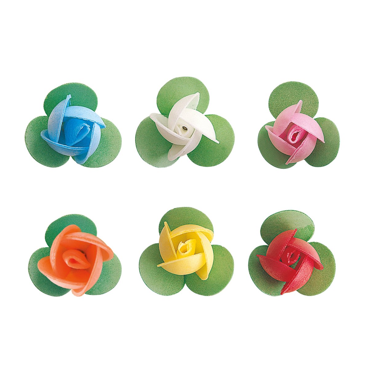150 ROSA OBREIA COM FOLHA CORES SORTIDAS 3 CM