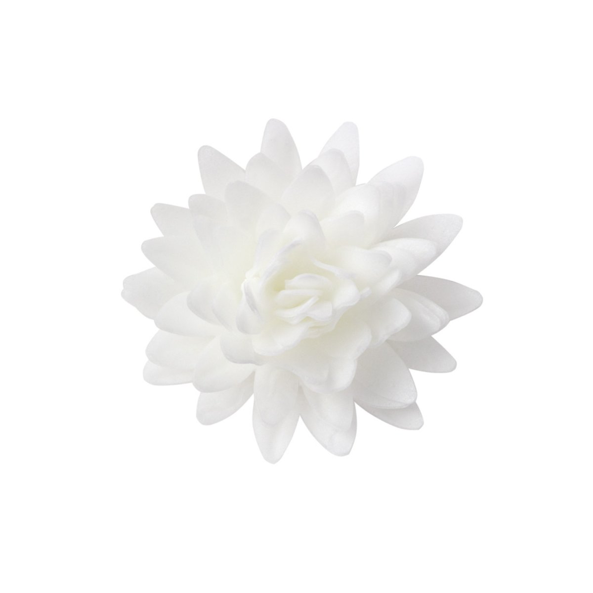 CAIXA DE 18 FLORES WAFER BRANCAS Ø 5,5CM