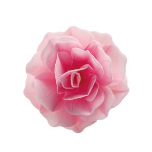 FLOR GIGANTE DE BOLACHA COR-DE-ROSA 12,5CM