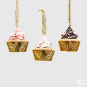 PENDENTE CUPCAKE DOURADO
