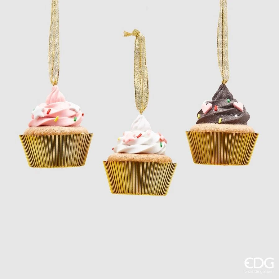 PENDENTE CUPCAKE DOURADO