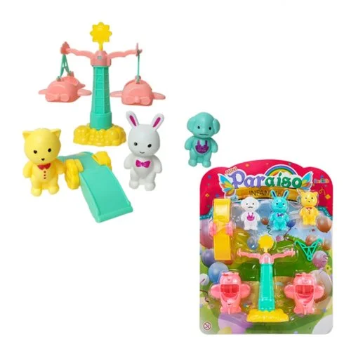 Parque Diversão Brinquedo Giratório Animais Carrossel