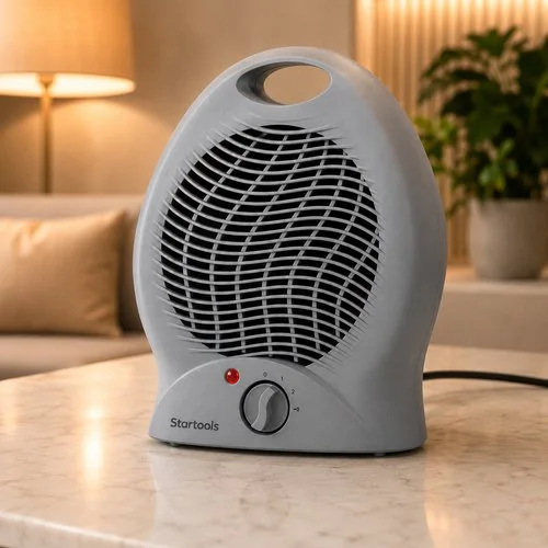Aquecedor de Ar Elétrico 1000W 127V – Cinza