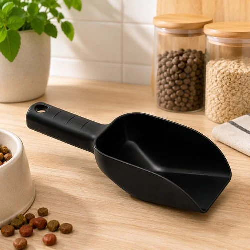 Concha Dosadora para Rações Pegador Pá Preta