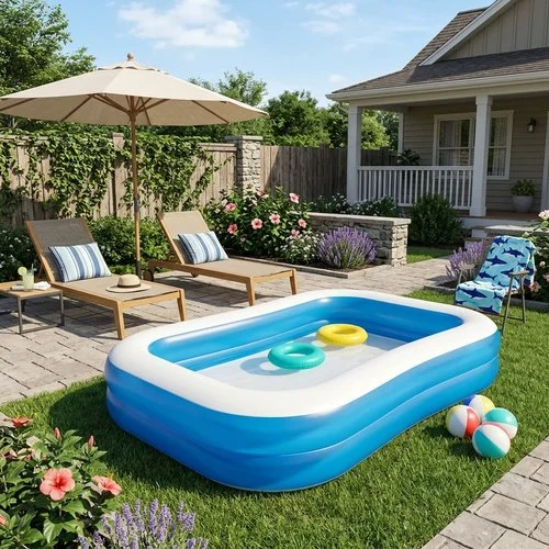 Piscina Inflável Retangular 778 Litros – Azul