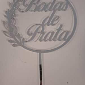 TOPPERS ACRILICOS ESPELHADOS PARA DECORAÇÃO DE BOLOS – UNIDADE