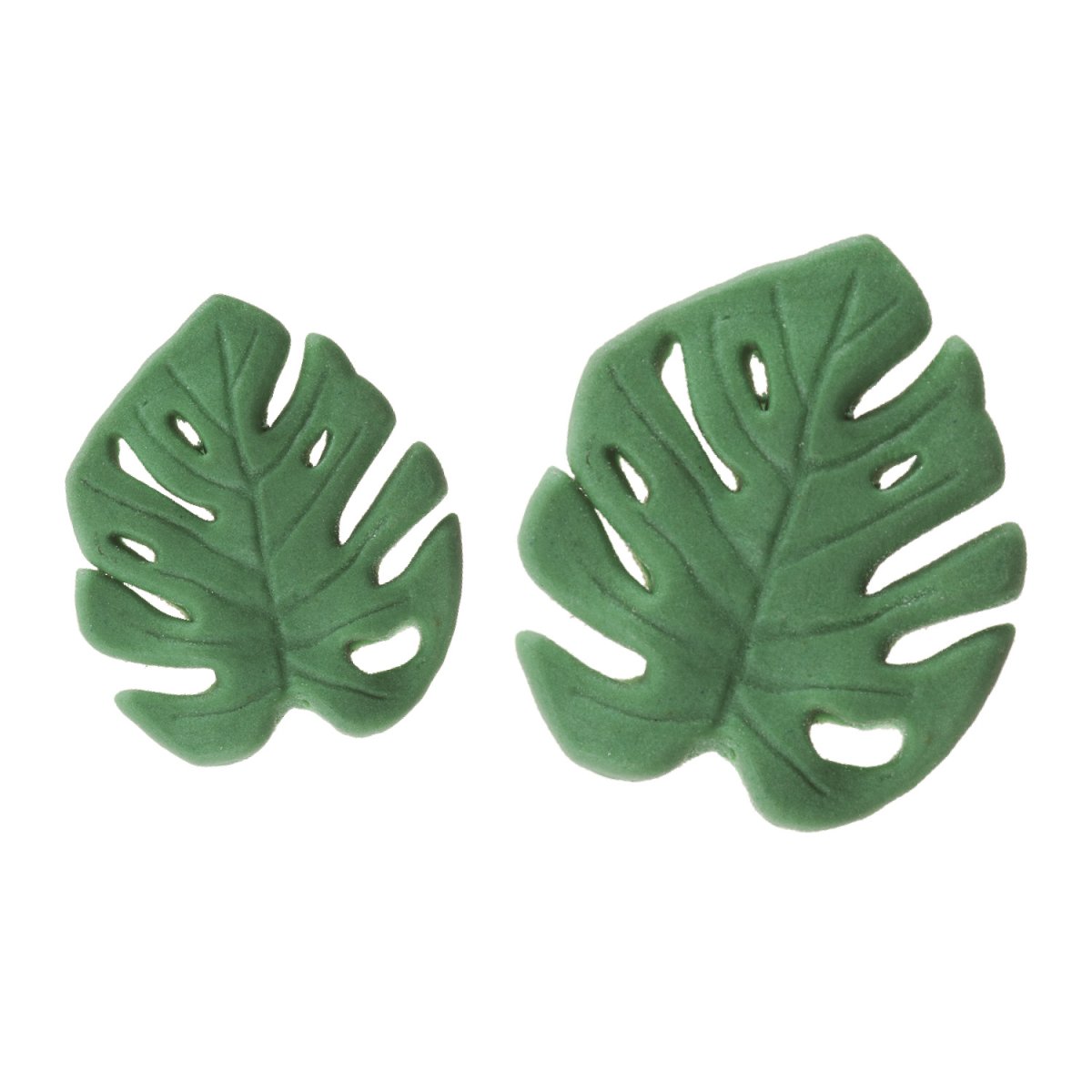 DECORAÇÃO AÇÚCAR FOLHA MONSTERA 4,5 – 6,5CM