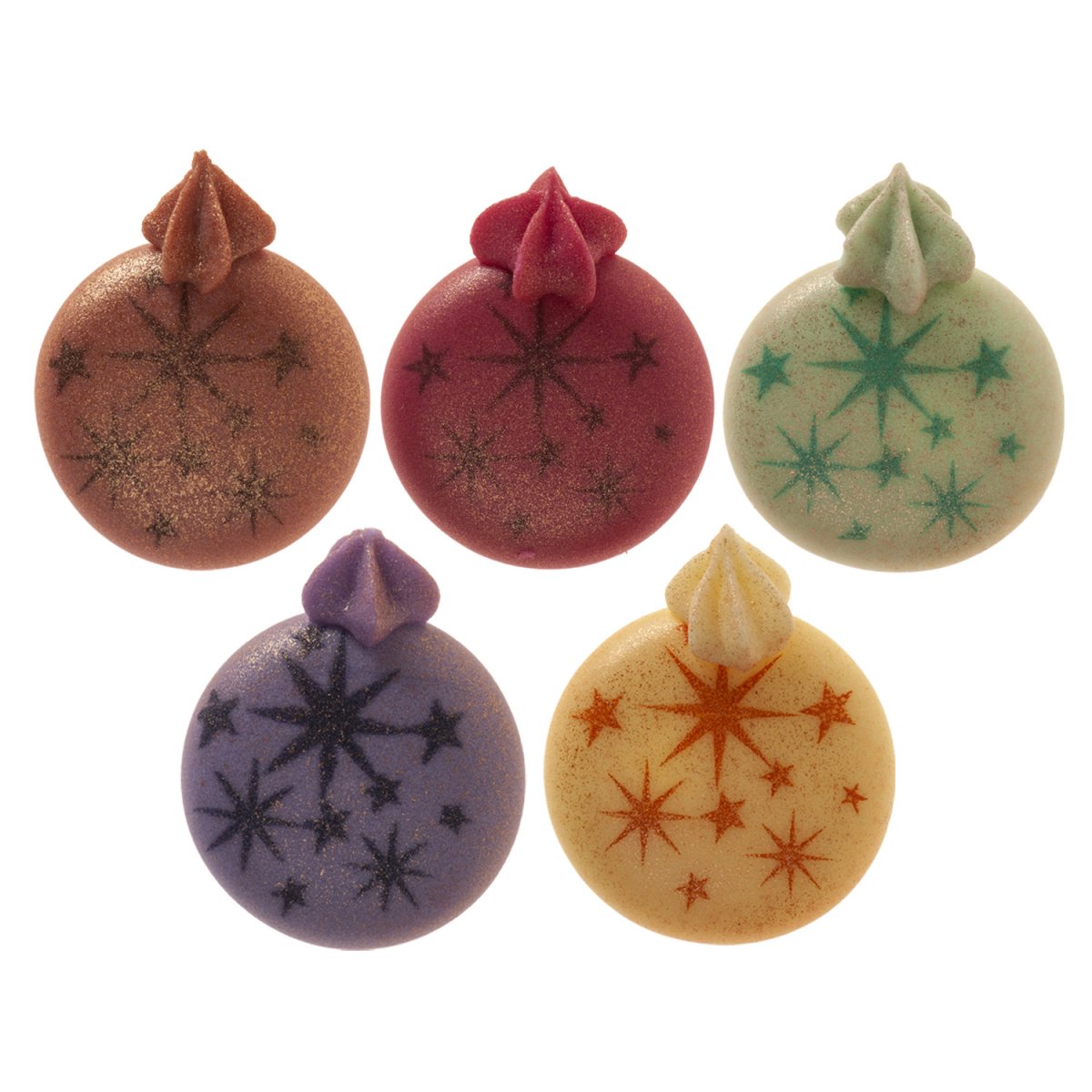DECORAÇÃO DE AÇÚCAR BOLAS DE NATAL Ø 22 MM