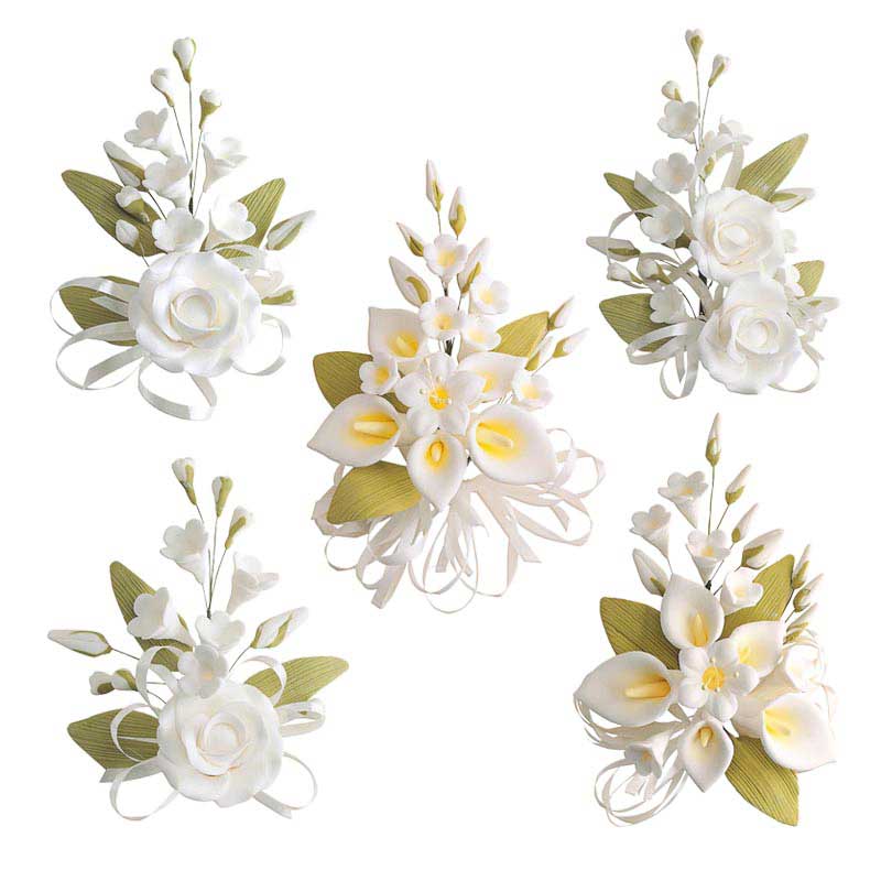 DECORAÇÃO AÇÚCAR SORTIDO GARDÊNIA 15CM
