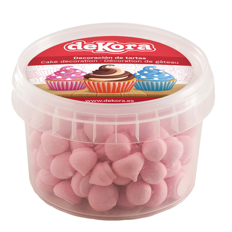 MERENGUES DE AÇÚCAR ROSA FRAMBOESA 90GR