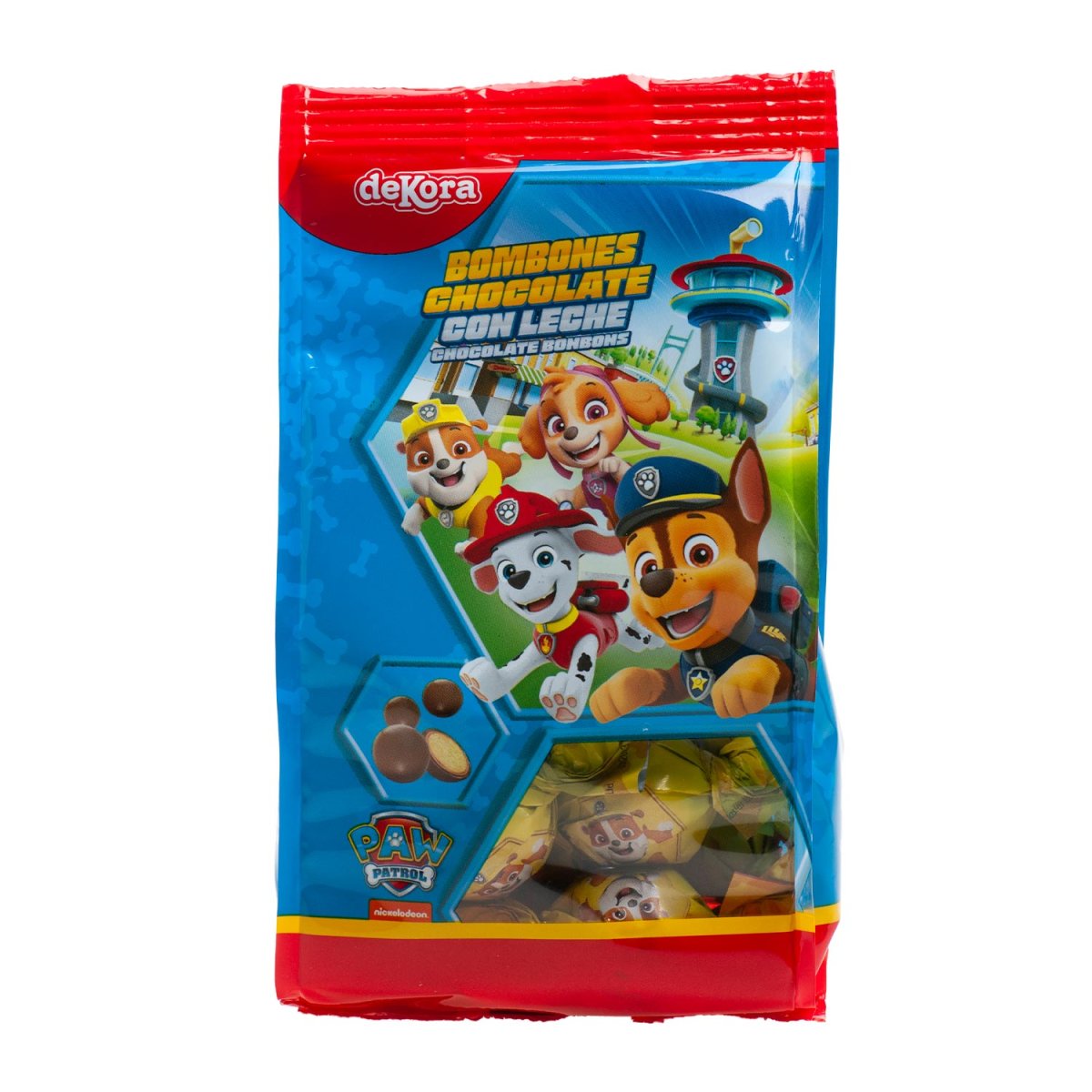 SACO DE CHOCOLATES DE PATRULHA DE PATAS 100 GR
