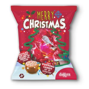 CHOCOLATES DE NATAL COM POPPING CANDY 90GR