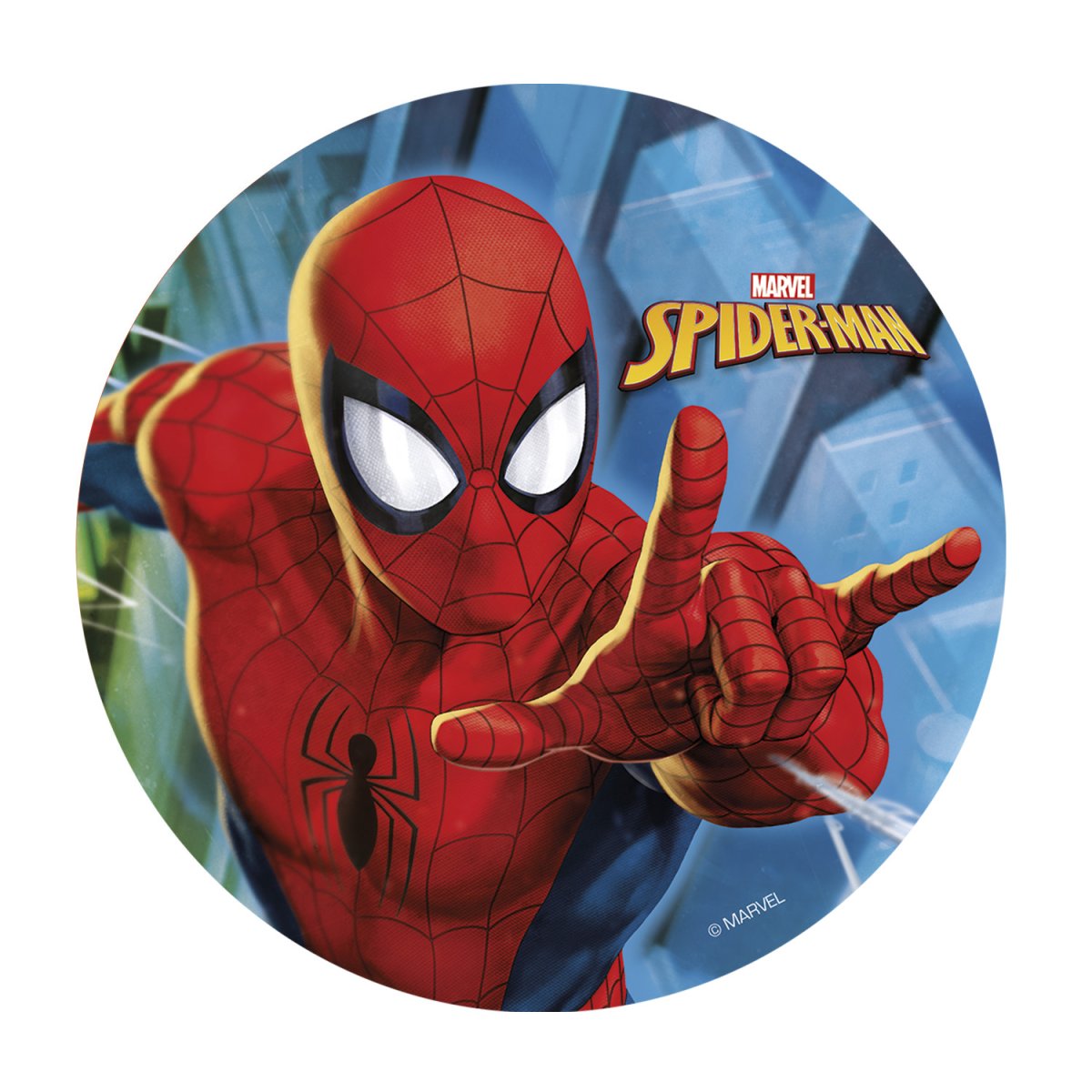 DISCOS COMESTIVELS BOLOS SPIDER-MAN 20CM