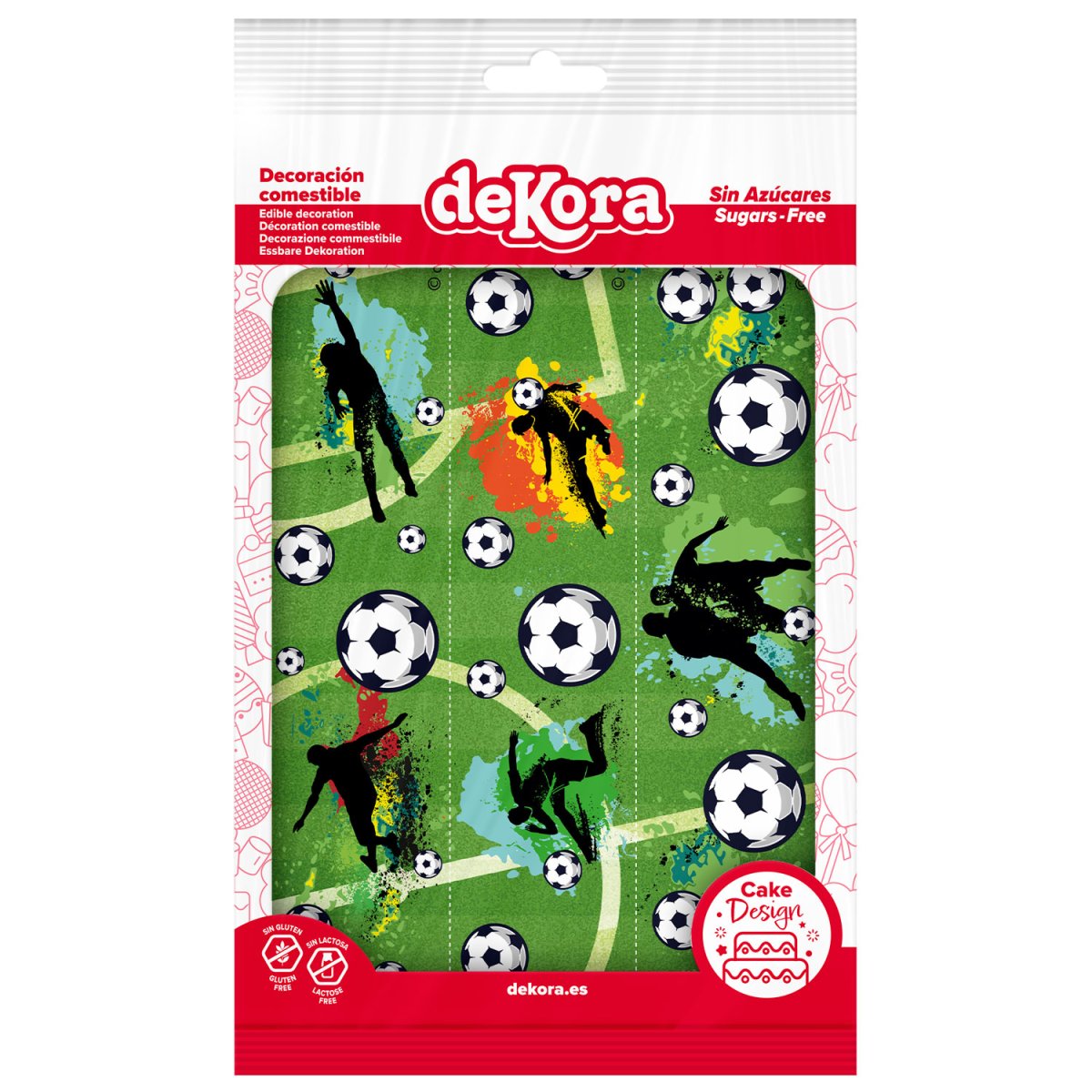 RIBBONS  FONDANT DECORAÇÃO FUTEBOL A5 14,8X21CM