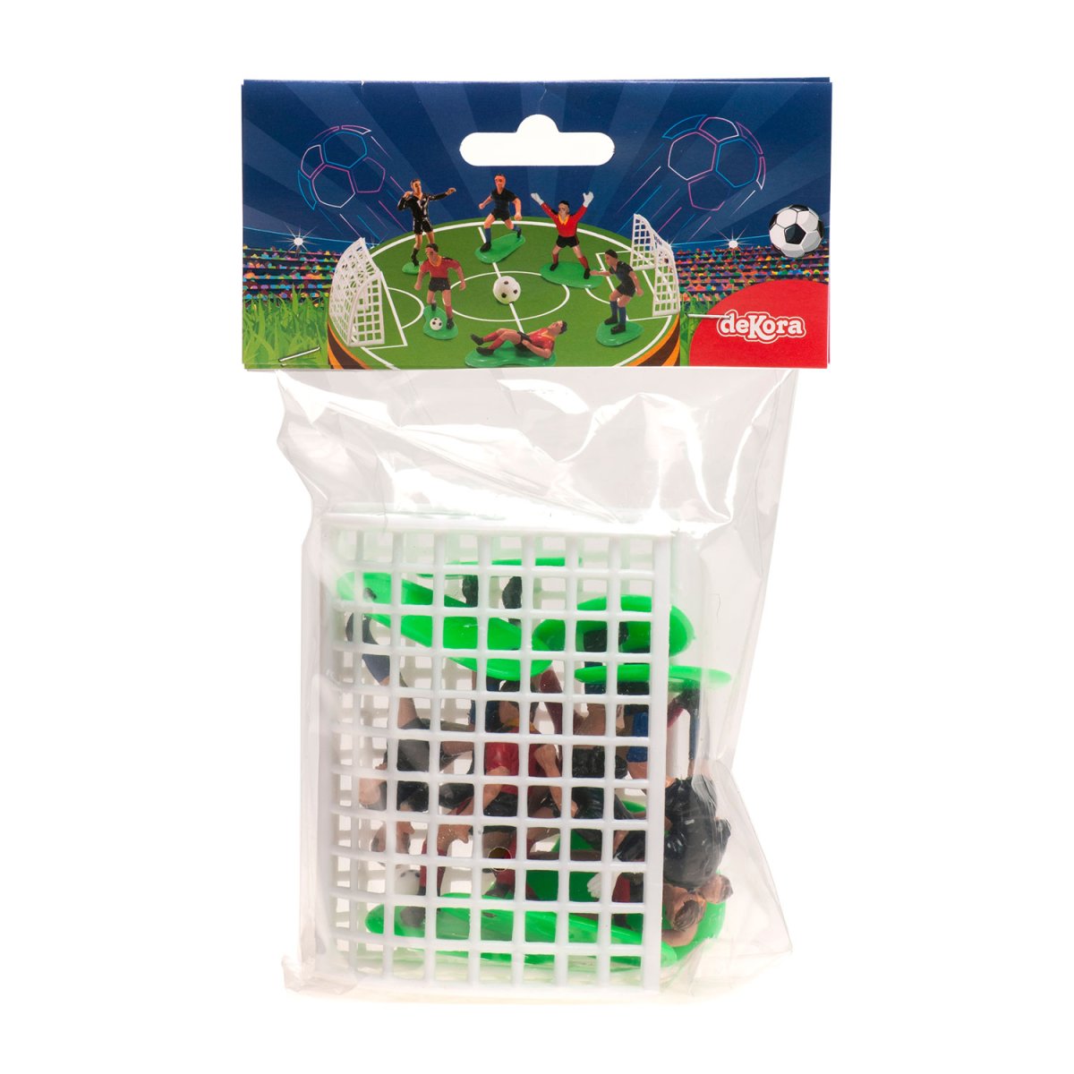 KIT PVC FUTEBOL AZUL E VERMELHO PARA BOLOS