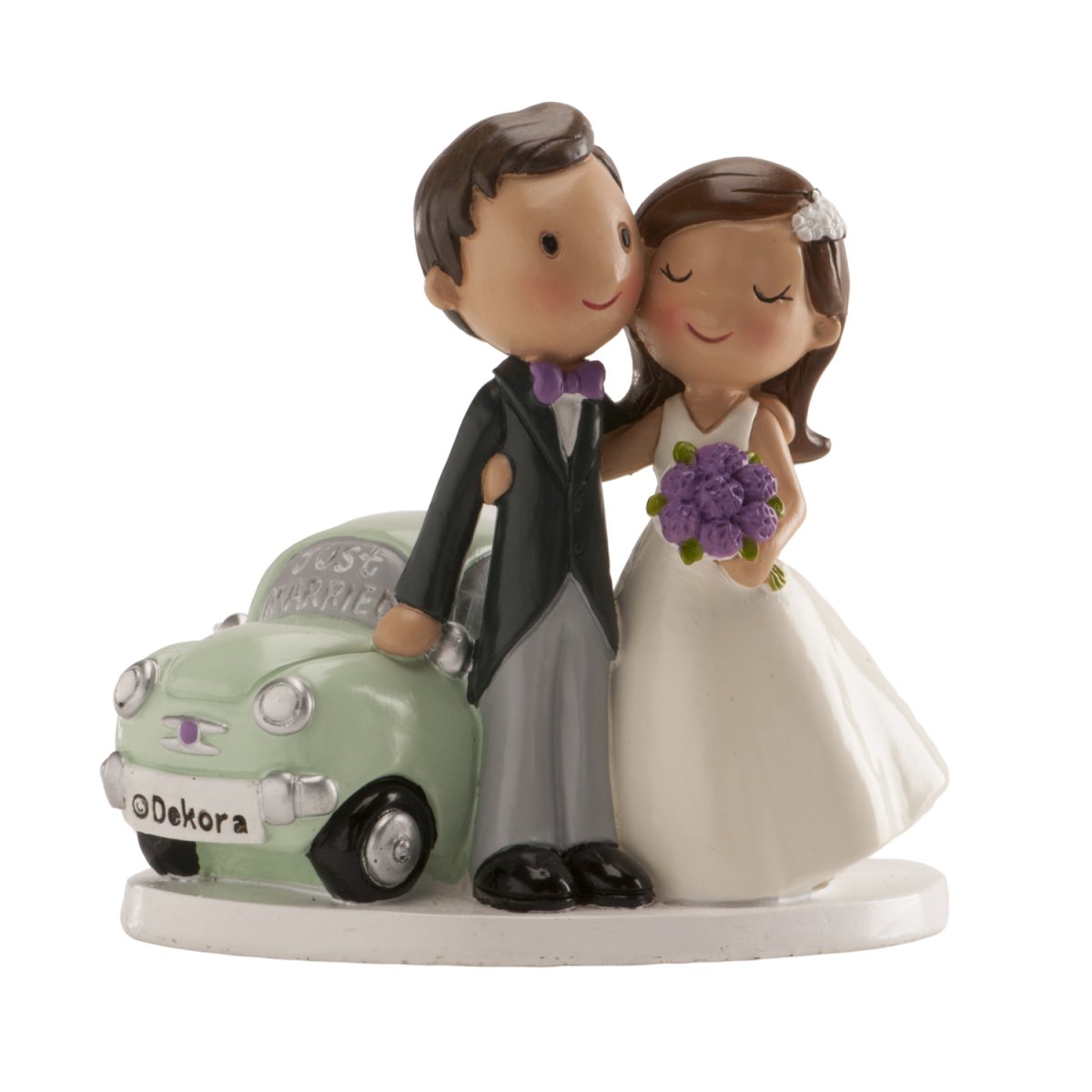 PARES DE CASAMENTO “CARRO JUST MARRIED” 12 CM