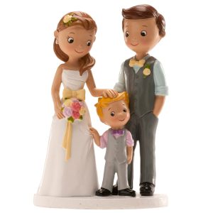 PARES DE CASAMENTO “COM CRIANÇA” 16 CM