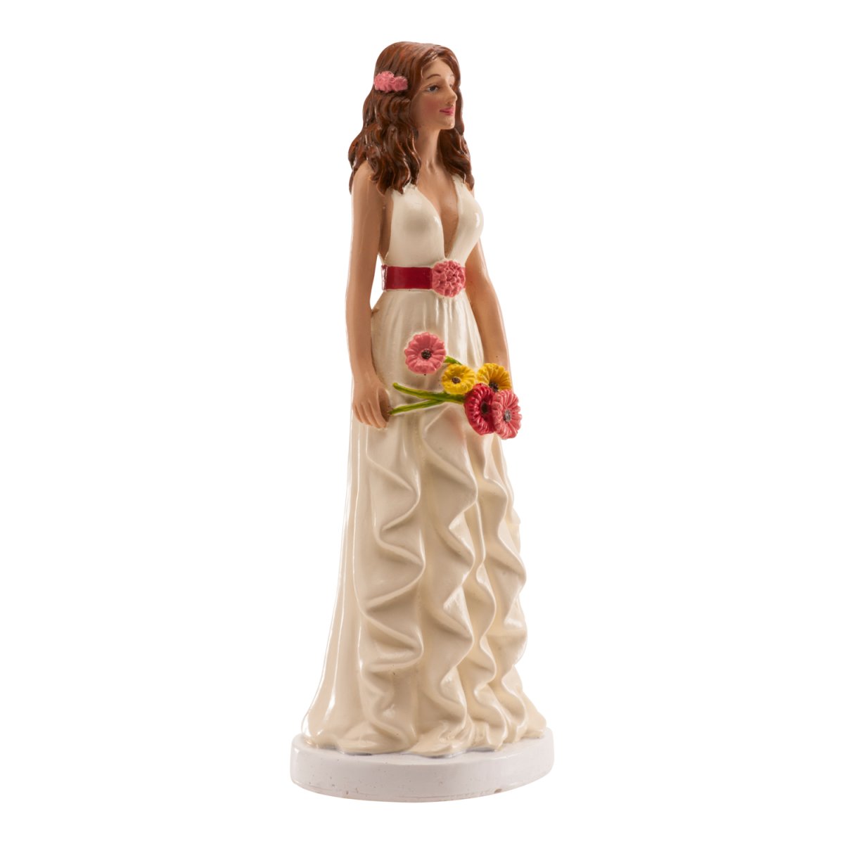FIGURA MULHER CASAMENTO “MARGARITAS CORES” 16 CM