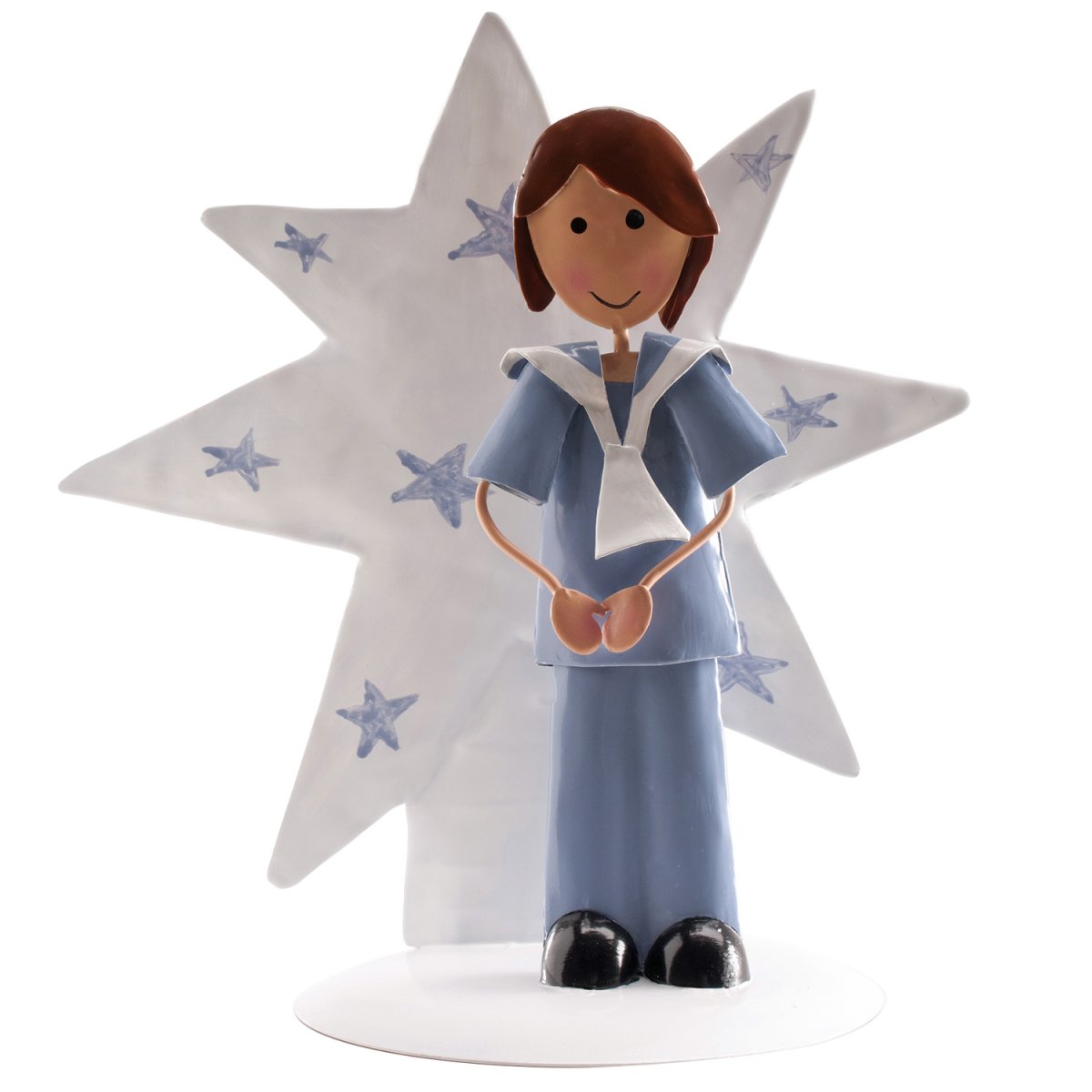 BAMBINO COMUNIONE METALLO STELLA 16CM