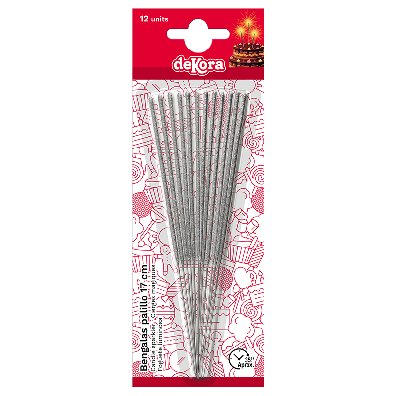 DISPLAY 25 BLISTER 12 FOGUETE LUMINOSA 17 CM
