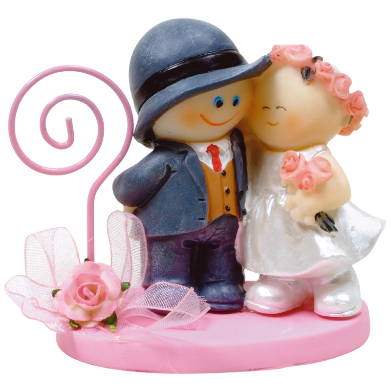 PAREJA NOVIOS CON CLIP EN ESPIRAL 8cm