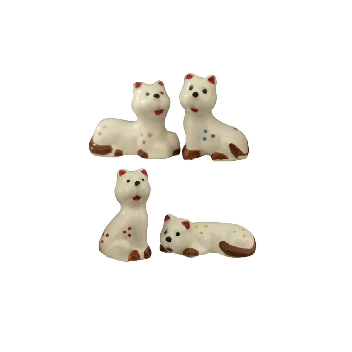 ESTATUETAS DE NATAL GATOS 3,5-4CM PORCELANA