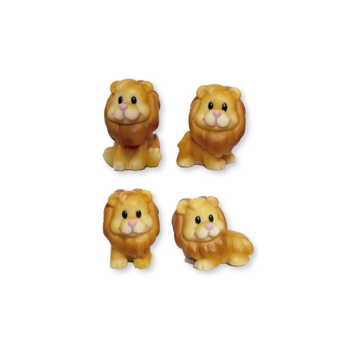 FIGURAS DE LEÕES EM POLIRESINA 3-3,5CM