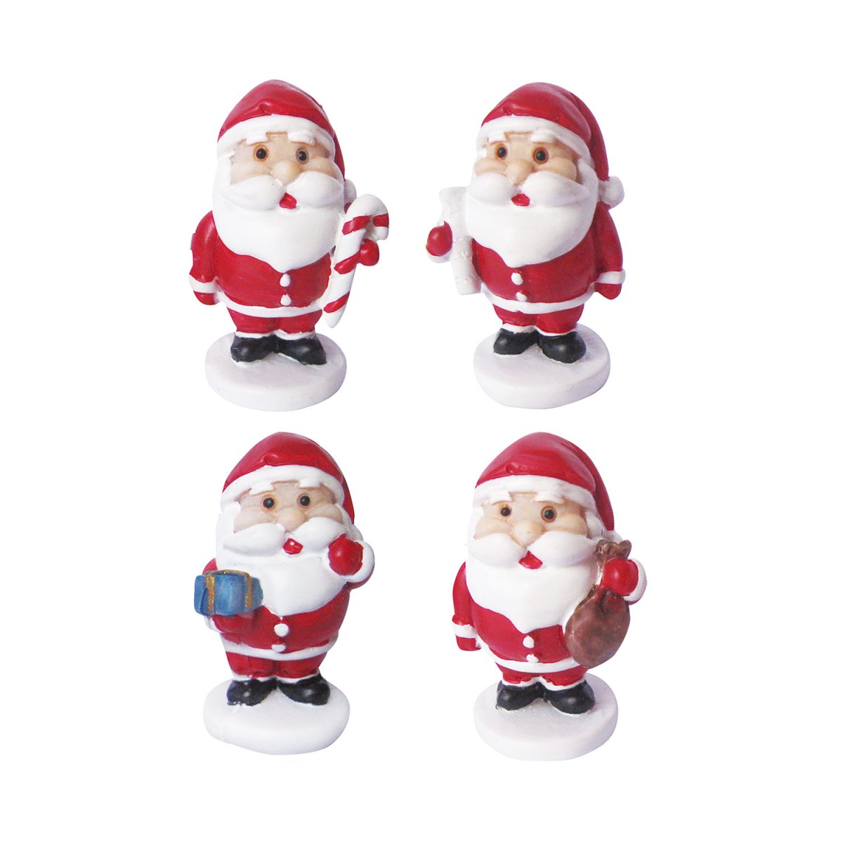 FIGURAS EM RESINA PARA BOLO REI PAPAI NOEL 3-3,5CM