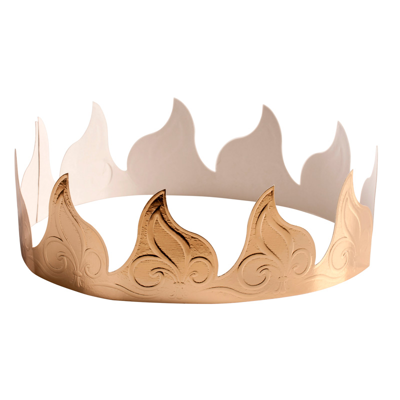 COROA PRINCESA OURO 50X5CM