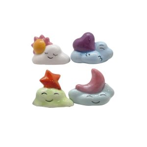 FIGURAS DE NATAL NUVENS FELIZES 3,5-4CM