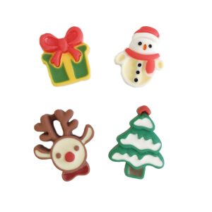 ESTATUETAS DE NATAL EM PLÁSTICO 2D 2,5CM – 3CM