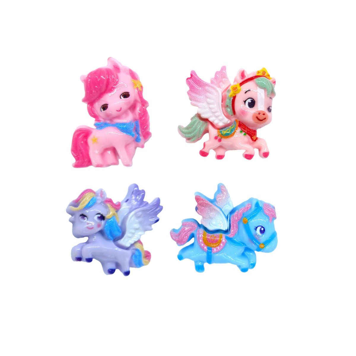 FIGURINAS DE NATAL UNICÓRNIO SORTIDO 2D. 2.8X2.6CM