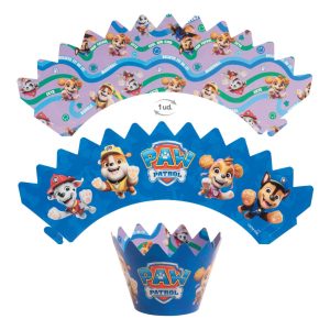 CAPSULAS CUPCAKE CON TOPPERS PAW PATROL 12 UNIDADES