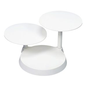 STAND PLÁSTICO ILHA 3 BOLOS H 24CM Ø 28CM