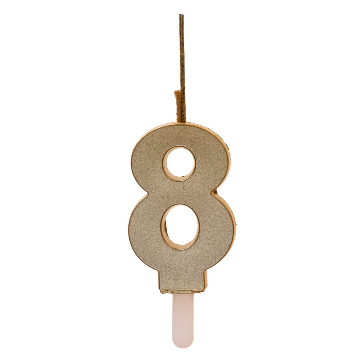 VELAS DE ANIVERSÁRIO DE OURO ESPUMANTE Nº8