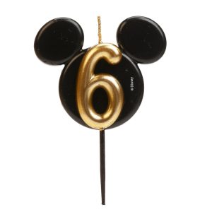 VELAS DE ANIVERSÁRIO ORELHAS DO MICKEY MOUSE 8,5 CM | Nº 6