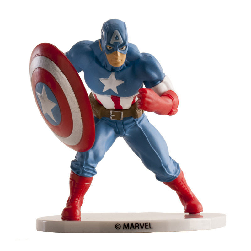 SET PVC CAPITÃO AMÉRICA OS VINGADORES  9CM
