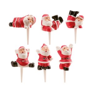 PAPAI NOEL DE PLÁSTICO VERMELHO SORTIDO 6CM 72 UDS