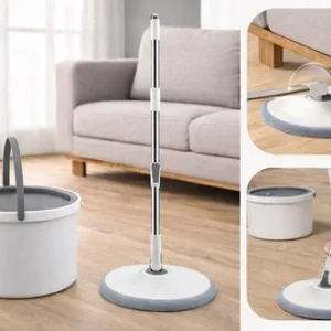 Mop Giratório com Balde e 2 Refil – Branca