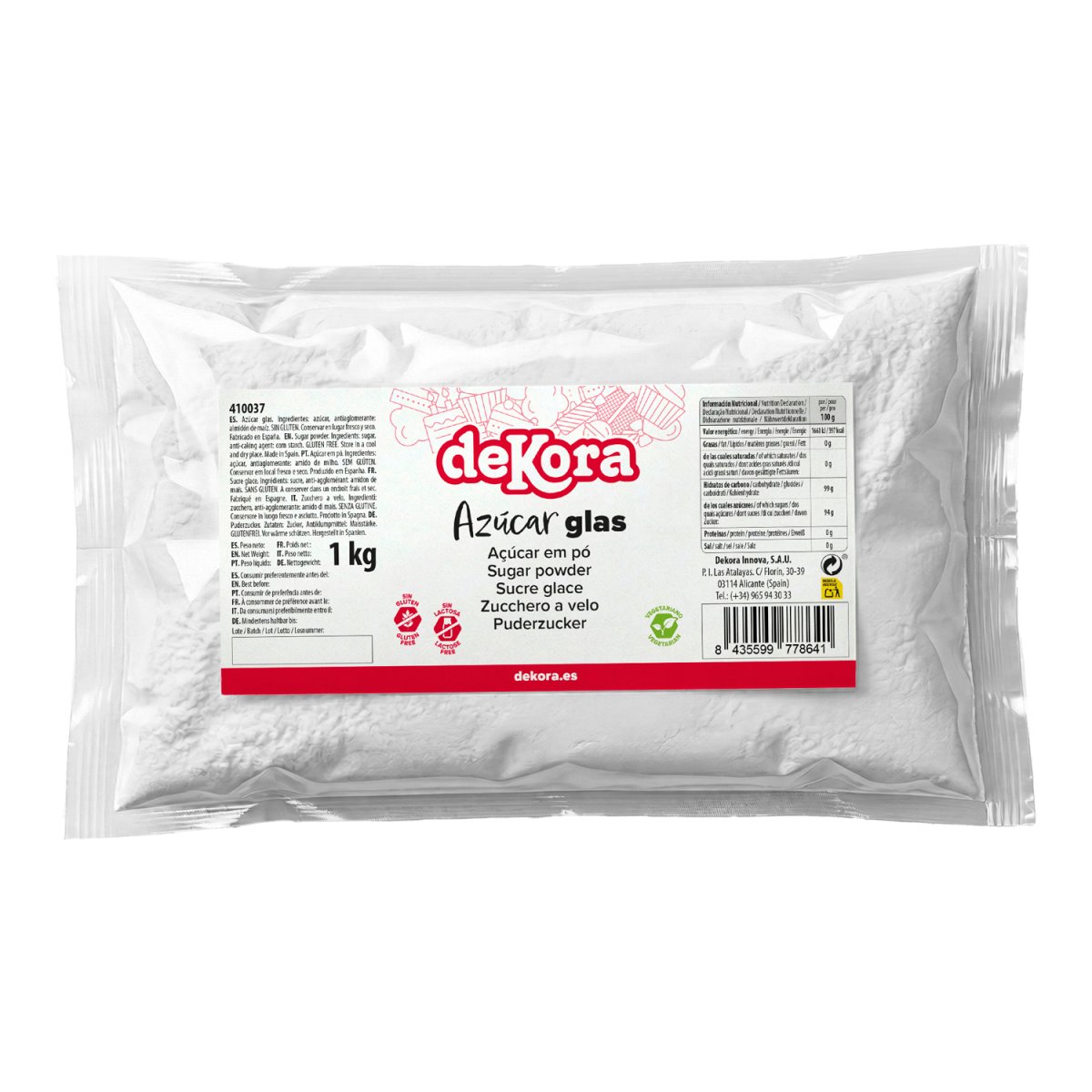AÇÚCAR EM PÓ 1 KG