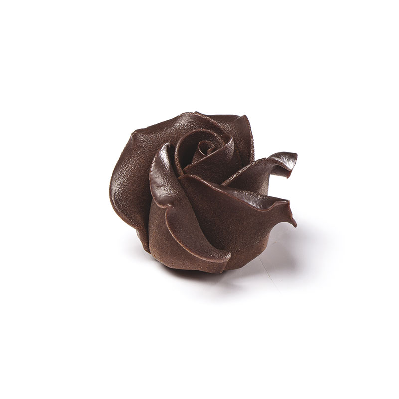 ROSA DE CHOCOLATE NEGRO 45 x 30MM