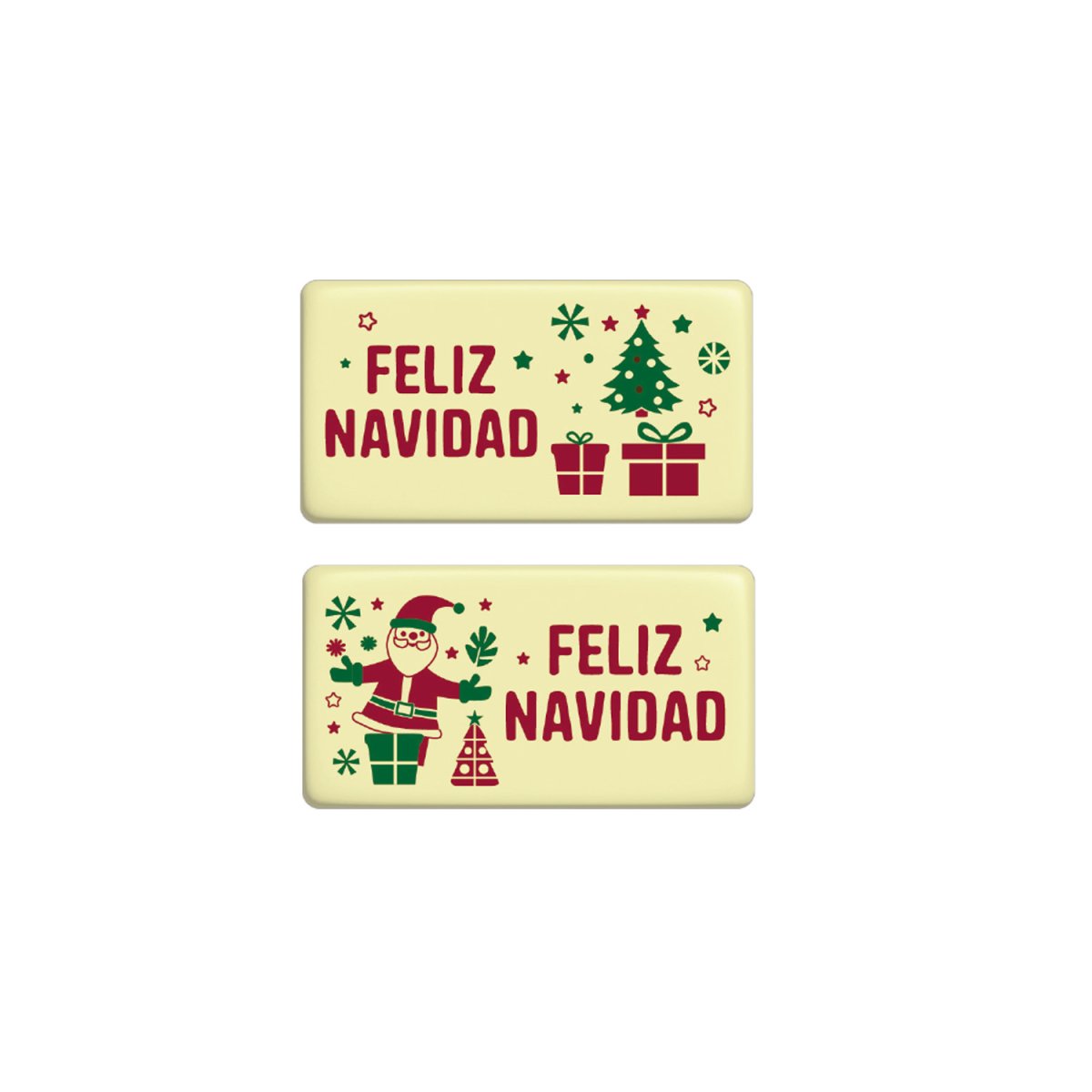 LETREIRO CHOCOLATE BRANCO SORTIDO FELIZ NATAL 2MOD 60 UNDS