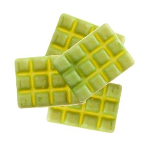 TABLETTA CHOCO BLANCO PISTACHO 35X26MM – 36 UDS