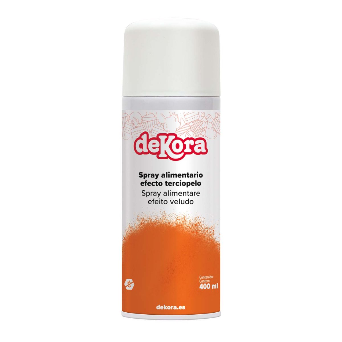 NOVO SPRAY EFEITO DE VELUDO COLOR LARANJA 400ML