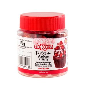 PÉROLAS DE AÇÚCAR CROCANTES VERMELHAS E DOURADAS Ø1,7-2CM 176G