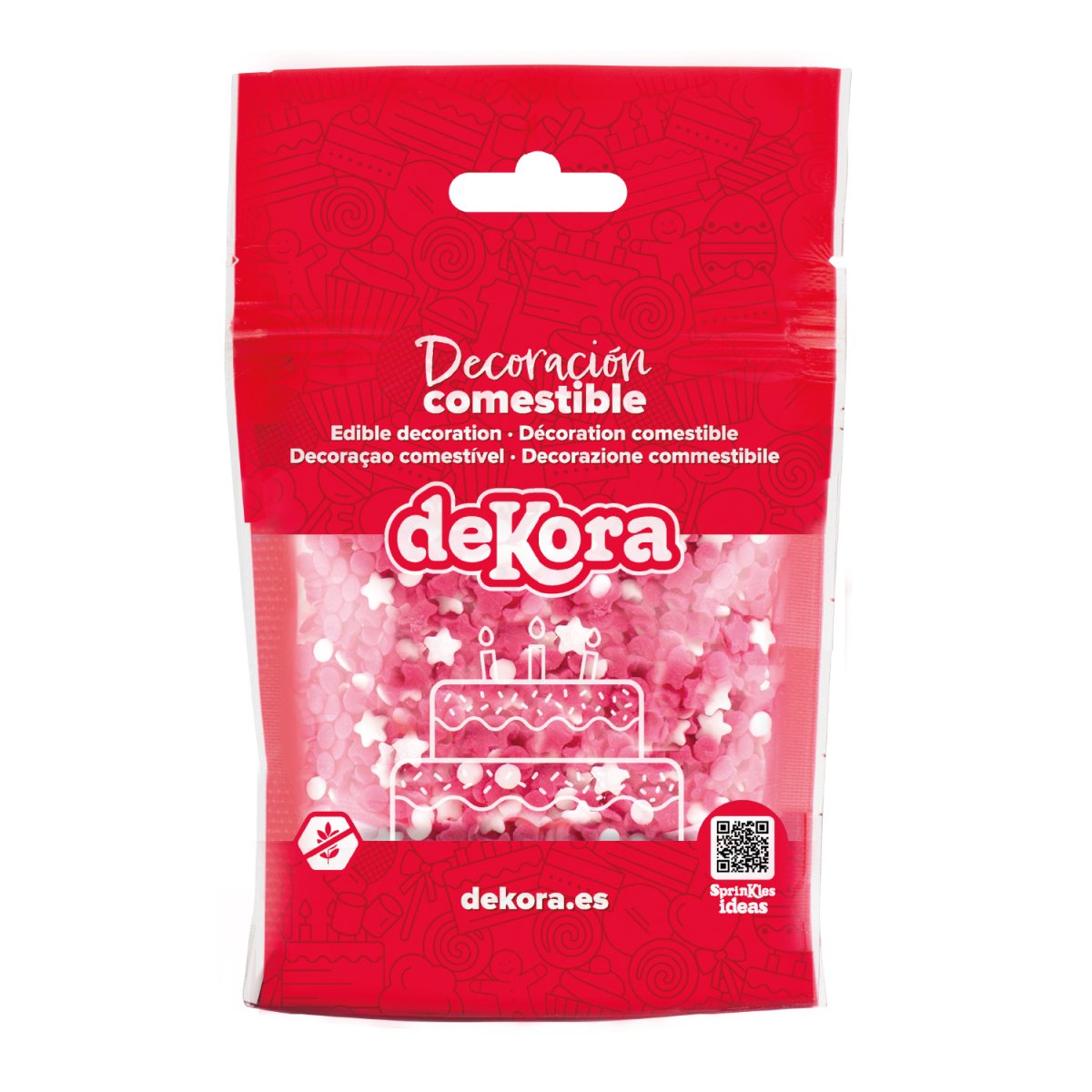 SPRINKLE MIX CONFETES E ESTRELAS BEBÊ MENINA 100G
